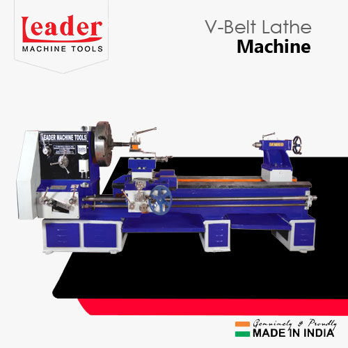 V belt lathe machine
