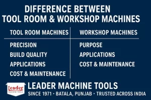 Difference Between Tool Room and Workshop Machines