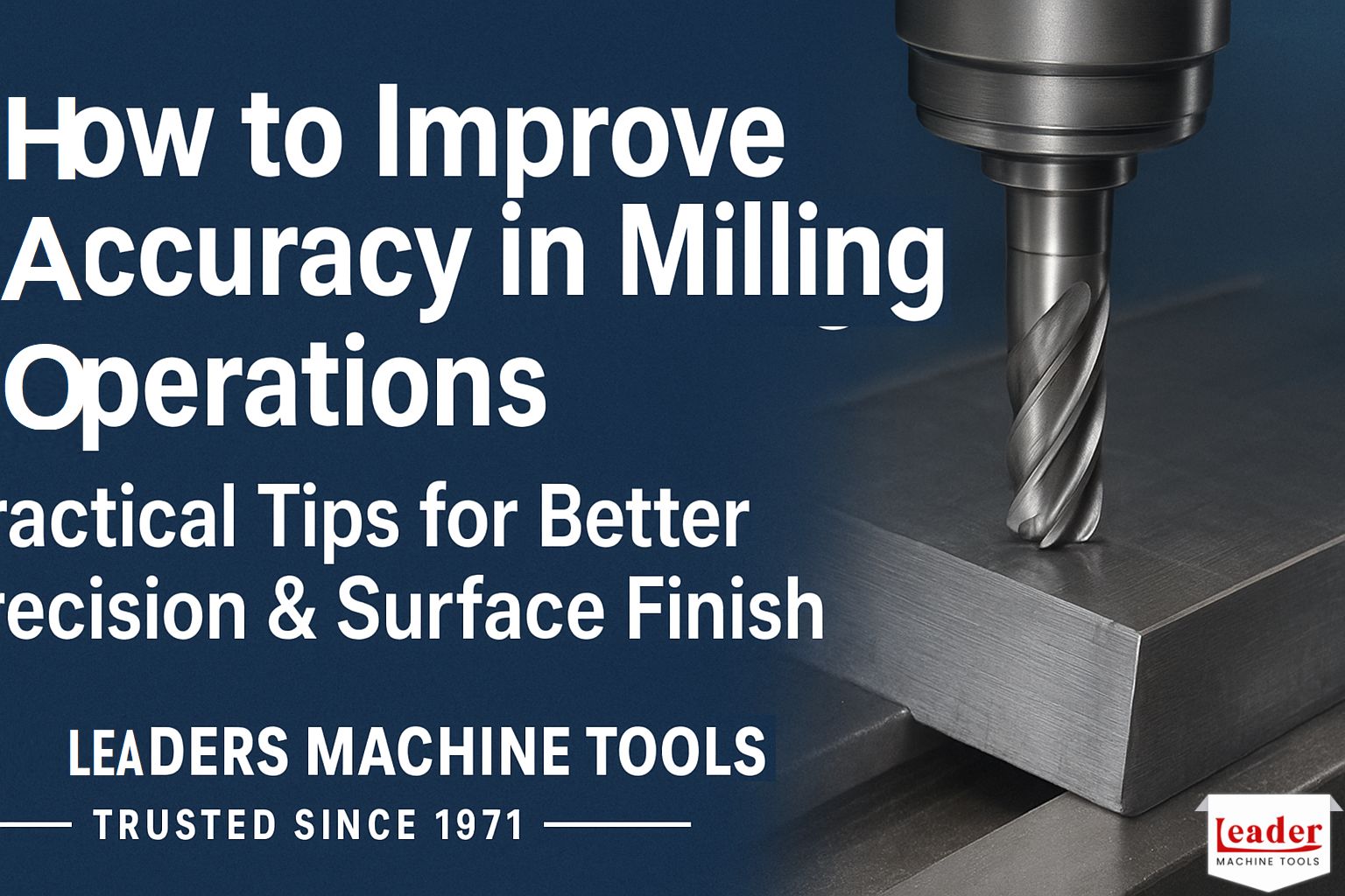 How to Improve Accuracy in Milling Operations – Leader Machine Tools
